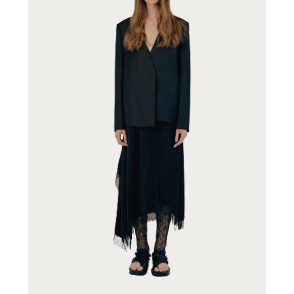 NEW GOEN.J skirt and blazer set in black - Picture 1 of 5